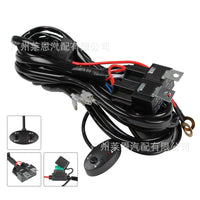 Dual Color Off-Road Spotlight Wiring Harness with Strobe Button and Dual Switch Control