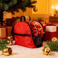 Christmas Lights Storage Organizer with Spools and Dividers, Large Capacity Foldable Holiday Light Storage Bag