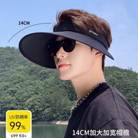 Summer Wide Brim Sun Visor Hat for Men and Women, Outdoor UV Protection Fishing Sports Cap