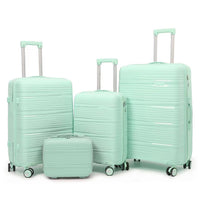 Lightweight PP Hardshell Luggage with Spinner Wheels and Explosion-Proof Zipper