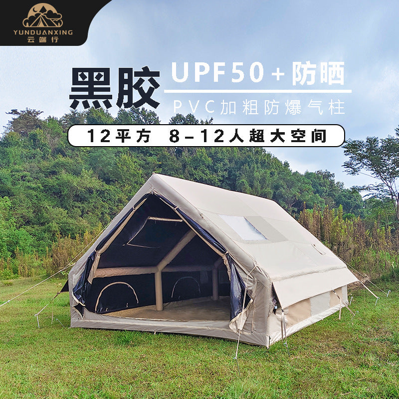 Cloudhike Inflatable Blackout Tent for 12sqm Outdoor Camping - Windproof, Rainproof, All-Season, Moisture-Proof, Portable, Easy Setup