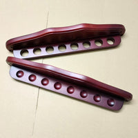 8-Hole Solid Wood Billiard Cue Rack, Wall-Mounted Pool Cue Holder for Snooker Cues, Billiard Accessories