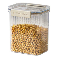 Food Grade Airtight Storage Containers for Grains, Dry Goods, Kitchen Pantry Organization, Clear Plastic
