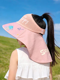 Kids' Summer Sun Hat with Wide Brim, UV Protection, Breathable, Adjustable, for Boys and Girls