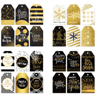 Happy New Year Gift Tags Bookmarks Party Decorations (60 Pcs)
