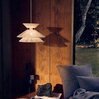 Wabi-Sabi Hand-Woven Lampshade for Pendant or Table Lamp, Japanese Style for Teahouse Restaurant