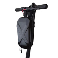 Scooter Handlebar Bag, Waterproof PU Front Storage Bag with Hard Shell, Portable Carry Handle for Bicycles