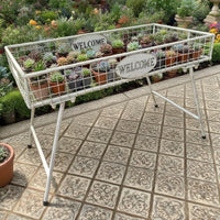 Rectangular Iron Art Floor-Standing Plant Stand for Courtyard Balcony
