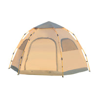 Automatic Pop-Up Camping Tent for Outdoor Adventures - Waterproof, Windproof & Portable