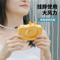 Portable USB Rechargeable Handheld Neck Fan with Night Light