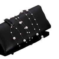 Korean Style Pearl Hair Braid Accessory with Tassel and Invisible Hair Clip Chain