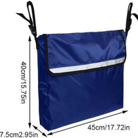 Waterproof Oxford Cloth Wheelchair Storage Bag with Large Capacity
