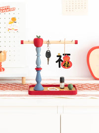 Aying Dopamine Perfume Display Tray with Key Holder and Jewelry Organizer