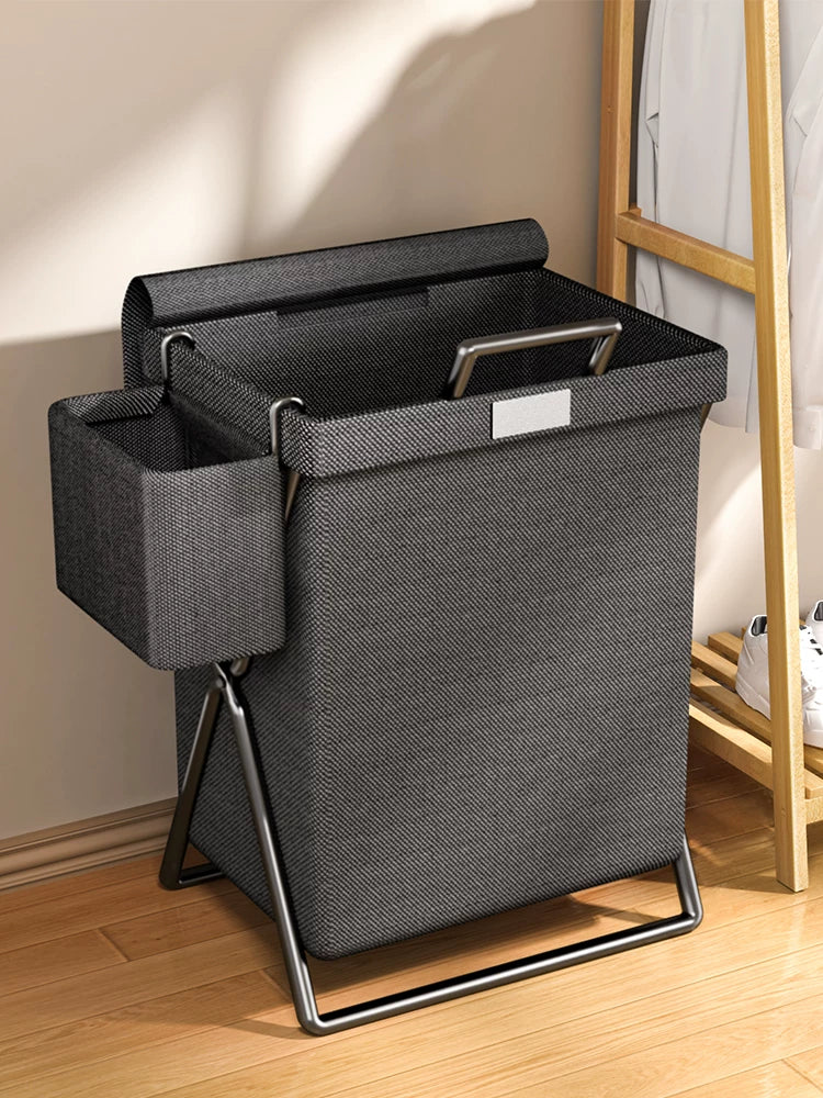 Foldable Laundry Hamper with Lid, Large Capacity Dirty Clothes Storage Basket for Bathroom and Home
