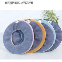 Knitted Toilet Seat Cover, Thickened Four-Season Toilet Pad with Handle, Household Toilet Seat Cushion Ring