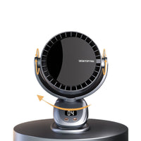 Bladeless Desk Fan with Automatic Oscillation, Quiet Operation, and Long-Lasting Battery for Home and Office