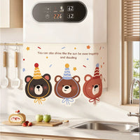 Kitchen Water Heater Gas Pipe Cover Curtain with Magic Tape, Decorative Dust Cover for Radiator Electric Meter Box