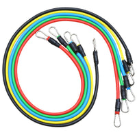 Portable 11-Piece Resistance Band Set for Home Gym Workouts