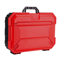 Red & Black Large Capacity Tool Box, Household Hardware Storage Case, Thickened Pressure-Resistant Anti-Fall Portable Organizer