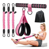 Pedal Resistance Band Set for Home Fitness and Yoga