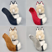 Halloween Fox Ear and Tail Cosplay Set with Headband