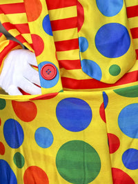 Adult Clown Costume Set with Tailcoat for Performances and Parties