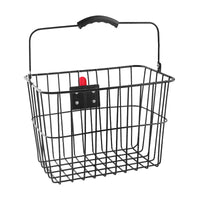 Waterproof Quick-Release Metal Bicycle Basket for Mountain and Folding Bikes - Front Mounted Shopping Basket