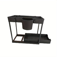 Multi-functional Pull-Out Under-Sink Organizer Rack for Kitchen and Home Storage