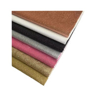 Glitter Non-Woven Fabric Faux Leather Sheet, Waterproof Self-Adhesive Double-Sided Textile for Crafts & Decor