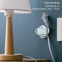 Self-Adhesive Cloud Design Plug Holder and Cable Organizer Clips for Wall Mounting, No-Drill