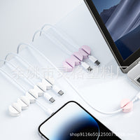 Desktop Cable Organizer Clips for USB Charging Cables and Wires