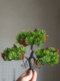 Artificial Pine Tree Bonsai for Table Centerpiece Decor