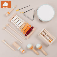 Orff Musical Instrument Set for Kids, Early Education Percussion Toys, Wooden Montessori Teaching Aids