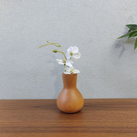 Creative Home Decor Solid Wood Mini Vase Ornament for Desk, Balcony, or Car