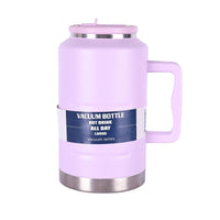 Portable 304 Stainless Steel Insulated Water Bottle with Handle, Large Capacity Thermal Flask for Outdoor Sports