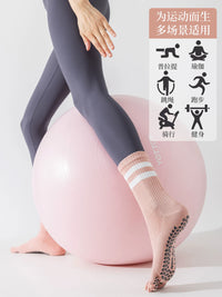 Women's Non-Slip Five-Toe Yoga Pilates Socks for Indoor Fitness Training