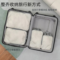 Expandable Waterproof Travel Packing Cubes Set for Clothes and Luggage Organization