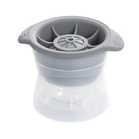 Silicone Sphere Ice Ball Maker Mold for Whiskey and Cocktails, Reusable Ice Cube Tray