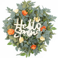 Artificial Eucalyptus Wreath for Door & Wall Decor, Ins-style Greenery Garland for Weddings & Home