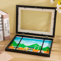 Kids Art Display Frame with Magnetic Closure - Wall Mount Flip-Open Picture Frame for A3/A4/8.5x11 Artwork Storage