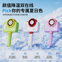 Portable Multifunctional Mini Fan with Cooling Pad for Neck, Clip-on, Desk, Car, Outdoor Use