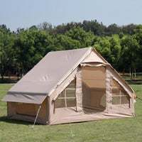 Inflatable Camping Tent, Quick-Setup Oxford Fabric Shelter with Windproof and Rainproof Protection