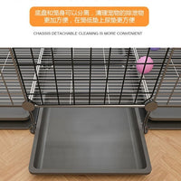 Large Indoor Rabbit Cage with Toilet and Automatic Waste Removal for Breeding and Pet Rabbits
