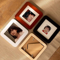 Cartoon Mini Solid Wood Photo Frame for Instant Prints, Baby Photos, Wedding Certificates, Couples DIY Art Display