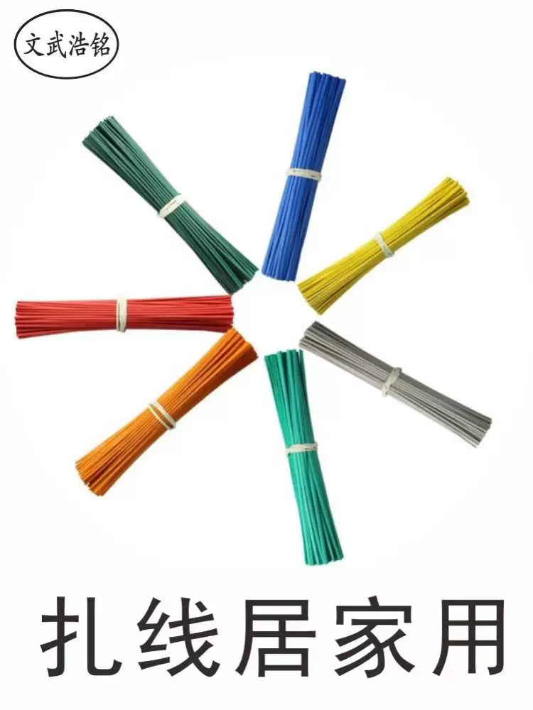 Plastic Coated Iron Wire Twist Ties for Crafts, Gardening, and Cable Management