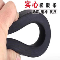 Nitrile Solid Rubber Sealing Strip Flat Bar Oil Resistant Square Rubber Strip Shock Absorbing Buffer Wear-Resistant Pressure-Resistant Anti-Collision Strip