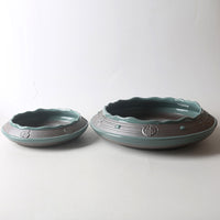 Ceramic Ge Kiln Chinese Zen Style Flower Pot for Bamboo & Succulents
