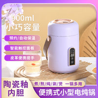 Mini Multifunctional Electric Stew Pot for Home Use, Portable Porridge Cooker and Soup Maker
