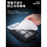 Food Grade Silicone Ice Cube Tray for Home Bar, Large Capacity Square Ice Mold