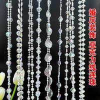 Acrylic Crystal Bead Garland for Wedding & Christmas Decor
